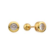 Aretes con brillo tipo diamante